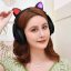 Bezdrátová sluchátka s kočičíma ušima - MG B39 , růžové