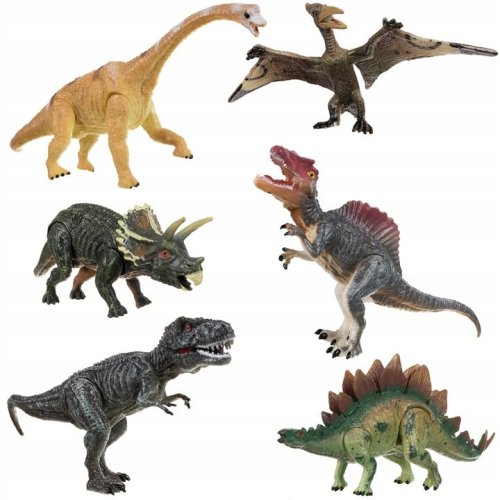 Dinozaury - ruchome figurki 6 szt.