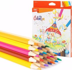 DELI Pastelky 24ks ColoRun EC130-24
