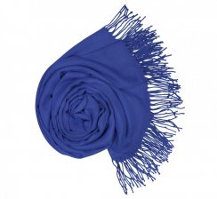 Dámská modrá pashmina P84 / Dámská modrá šála