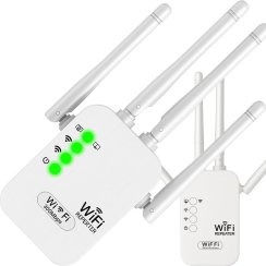 Wydajny wzmacniacz sygnału WiFi 4 anteny 300 Mb/s 2,4 GHz zewnętrzny repeater - ER1046