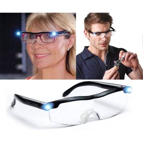Magnifying glasses with LED light