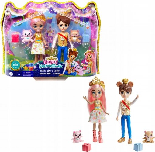 Mattel Royal Enchantimals Królewska para Braylee i Bannon