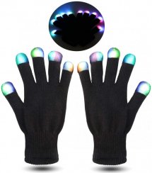 Gloves with LED tips - PARTY GLOVES