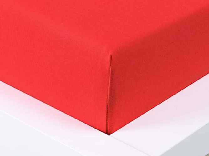 14017 jersey prosteradlo exclusive jednoluzko cervena 90x200 cm