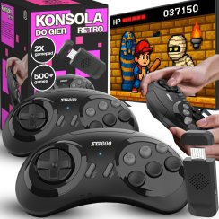 Retro mini konsola 5000+ gier do TV HDMI bezprzewodowa, lata 90.