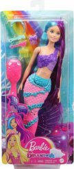 Barbie magical mermaid hair purple-pink - MATTEL