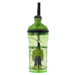 Kelímek s 3D figurkou 360° - Avengers Invincible Force Hulk