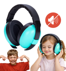 Dětská chrániče sluchu, zelená