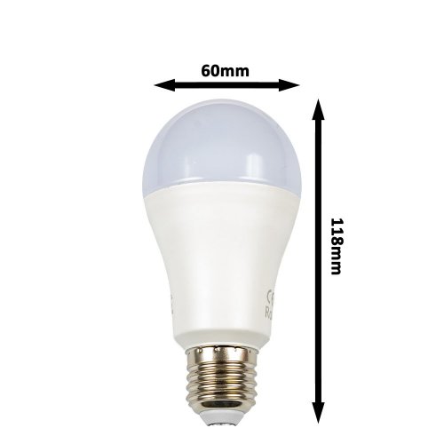 Stmievateľná LED A60 žiarovka RGB + CW/WW s diaľkovým ovládačom E27/9W/230V