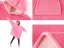 Bluza ciepła koc oversize - różowy