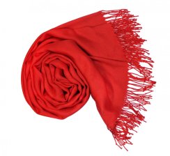 Dámská červená pashmina P11 / Dámská červená šála