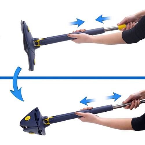 ANGLEMOP corner dust mop with 360° swivel head