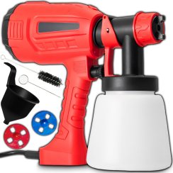Elektrická stříkací pistole na barvy 1200 ml lakový agregát výkon 400 W