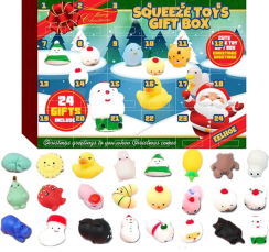Adventní kalendář se squishy hračkami