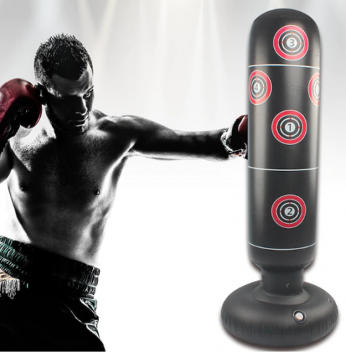 Inflatable boxing bag