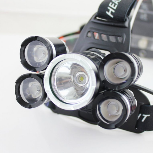 Bailong latarka czołowa led cree 5X LED 9W