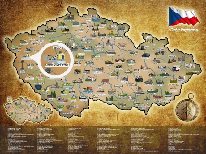 Bản đồ cào của Cộng hòa Séc