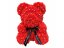 Teddy bear made of roses with cubic zirconia - 25 cm