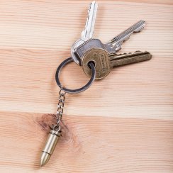 Wojskowy brelok do kluczy – nabój 9 mm