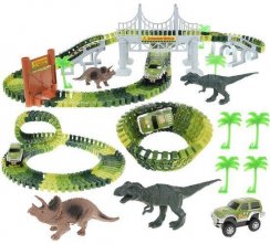 Dino park track with toy car