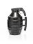 Grenade-shaped mug with round spout - BLACK