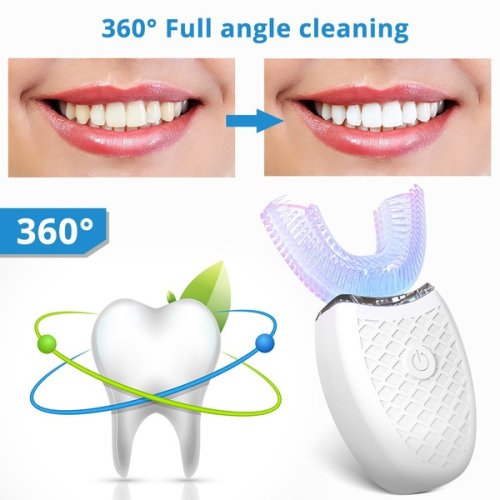 Bàn chải đánh răng tự động làm trắng thông minh - đen