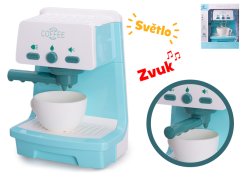 Ekspres do kawy z dźwignią 16,5 x 12 cm na baterie, z podświetleniem, dźwiękiem i dodatkami w pudełku