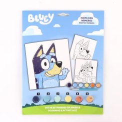 Zestaw kolorowanek z numerami Bluey