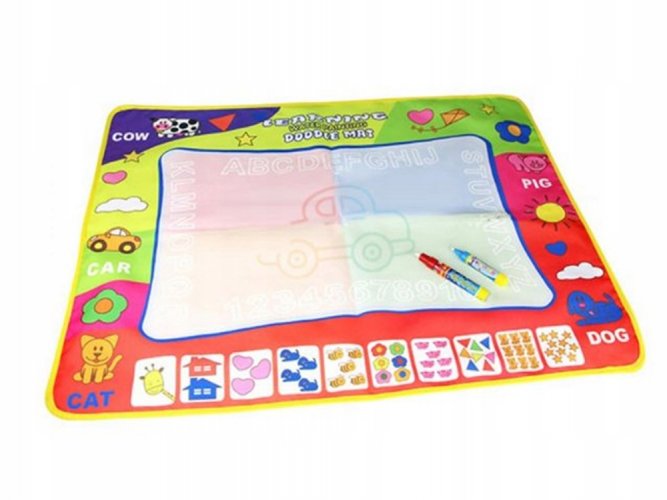 Water painting pad with markers
