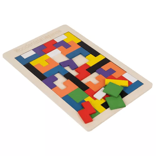 Dřevěné logické puzzle