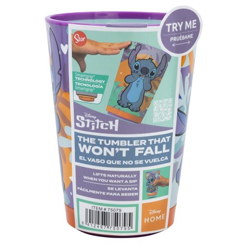 Bezpieczny plastikowy kubek 470 ml - Stitch Aloha