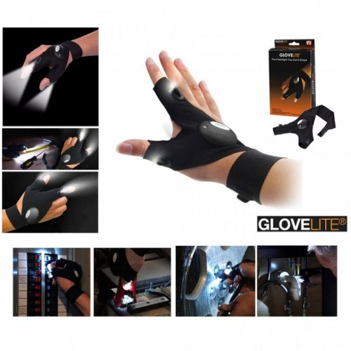 Glowing LED gloves