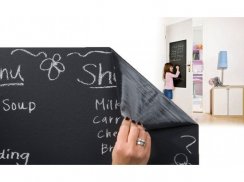 Self-adhesive chalk board