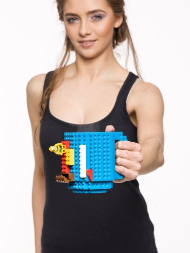 Building blocks mug - BLUE