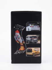 Elastyczny panel LED RGB z obsługą Bluetooth do samochodu – programowalny wyświetlacz tekstowy 35 x 10 cm