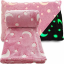 Glowing microfiber blanket - Soft Dreams - pink