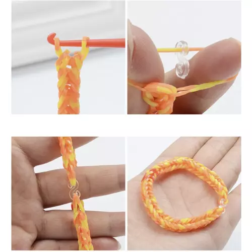 Set for making bracelets from rubber bands