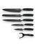 Set of kitchen knives with non-stick surface - 6 pcs
