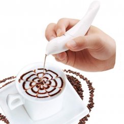 Decorative pen for decorating coffee