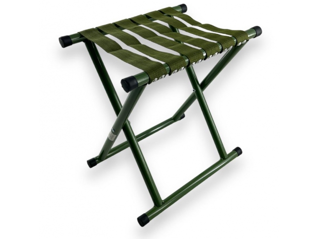 Skladacia turistická stolička na rybolov, pláž a kempovanie - výška sedadla 41 cm, kovová konštrukcia