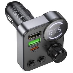 BT FM Vysílač do auta DUAL port 48W PD30W