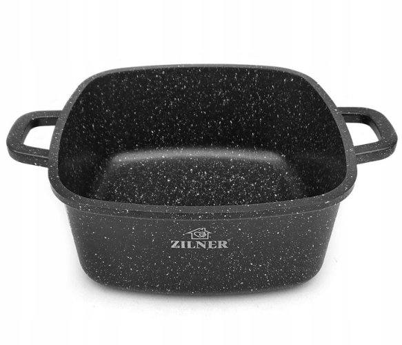 Set of 4 baking pans with marble surface - 8 pcs
