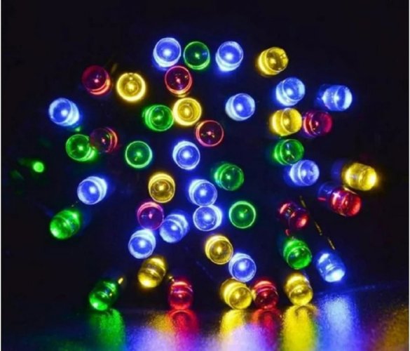 Vnitřní vánoční řetěz 50 m 500 LED - barevný