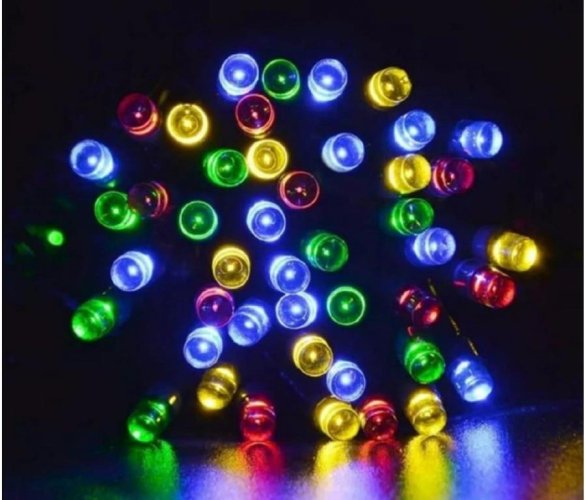 Vnitřní vánoční řetěz 10 m 100 LED - barevný