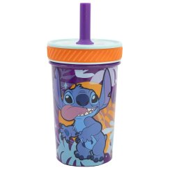 Bezpečný plastový pohár 370 ml - Stitch Aloha