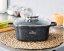 Set of 4 baking pans with marble surface - 8 pcs