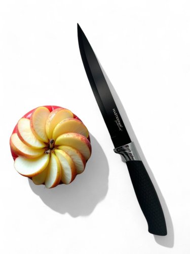 Set of kitchen knives with non-stick surface - 6 pcs