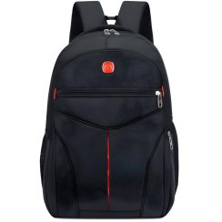 Sportovní školní turistický batoh, černý, městský, velký, unisex