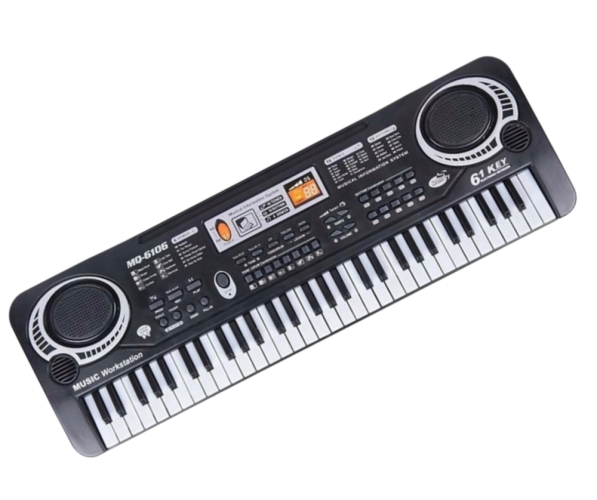 Dětský elektronický klávesový nástroj PI4 + mikrofon, 61 kláves